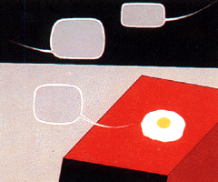 [ilustração: António Areal. «A História Dramática de um Ovo». 1967. Col. CAM - F.C.G.
]