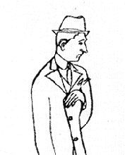 [ilustração: Almada Negreiros. Caricatura de Salazar. 1932.
]