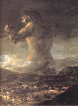 [ilustração: Goya (1746-1828). «O Colosso». Museu do Prado, Madrid.
]