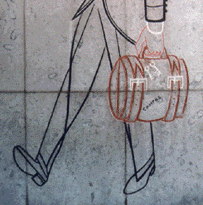 [ilustração: Almada Negreiros (1893-1970). Álvaro de Campos. 1958. Mural Fac. Letras de Lisboa.]