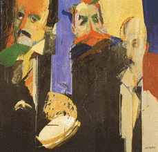 [ilustração: Júlio Pomar. «Baudelaire, Edgar Poe, Mallarmé e Fernando Pessoa». 1983.  Col. Manuel de Brito.
]