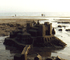 [ilustração: Castelo de areia. Foto L.A.
]