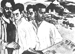 [ilustração: Lino António. «Nós». in Athena nº1, 1924.
]