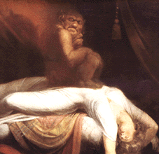 [ilustração: Fuseli (1741-1825). «O Pesadelo» (porm.)
]