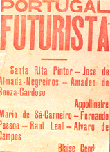 [ilustração: Portugal Futurista (capa). Lisboa: 1917.
]