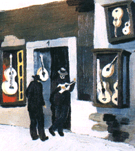 [ilustração: Dominguez Alvarez (1906-1942). «Casa das Violas». s.d. Col. CAM - F.C.G.
]