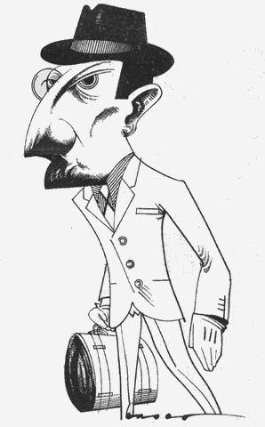 Vasco. Caricatura de Álvaro de Campos. in Público 16-10-1990
