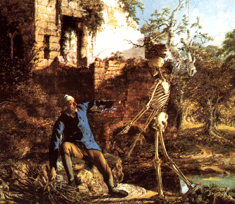Joseph Wright of Derby (1734-1797). »O Velho Homem e a Morte» (porm.)
