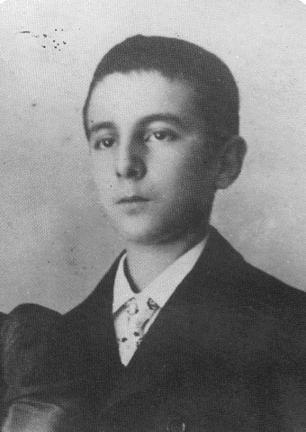 Fernando Pessoa aos treze anos.
