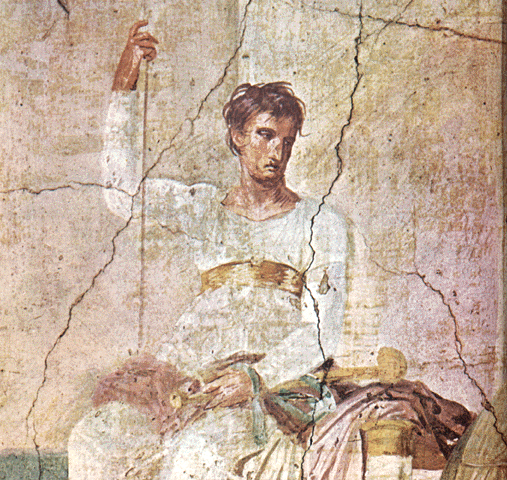 Actor. Fresco. Pompeia.
