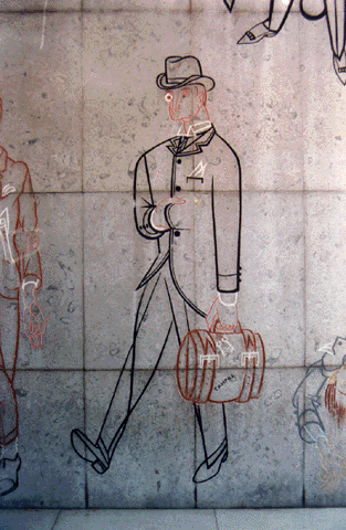 Almada Negreiros (1893-1970). Álvaro de Campos. 1958. Mural Fac. Letras de Lisboa.