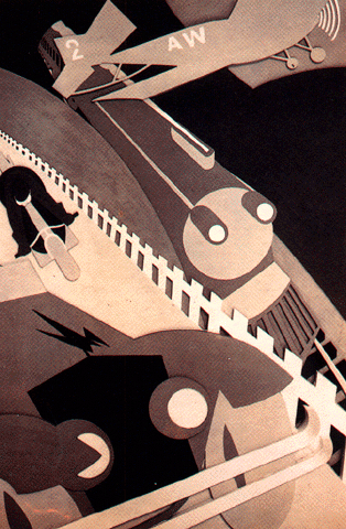 Almada Negreiros (1893-1970). Painel em gesso no Cine San Carlos, Madrid, 1929.
