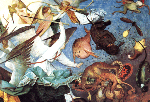 Bruegel (1525-1569). A Queda dos Anjos Rebeldes (porm.).
