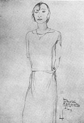 Almada Negreiros. Desenho. in Athena nº2, 1924.
