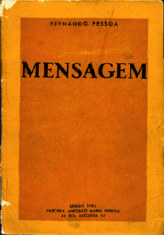 «Mensagem» (capa). Fernando Pessoa. 1934.
