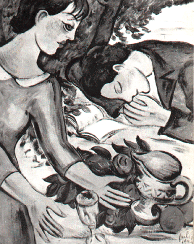 Júlio. «Mulher e Poeta». 1934.
