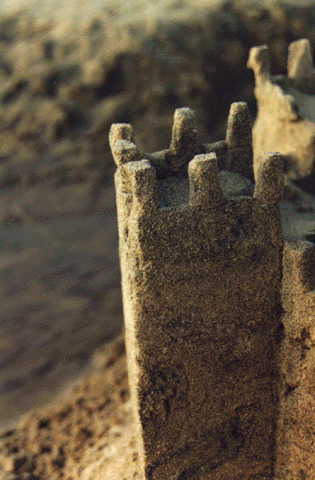 Castelo de areia (pormenor). Foto L.A.
