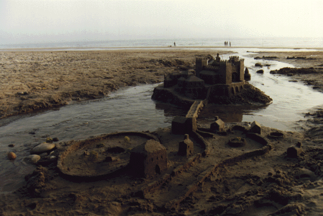 Castelo de areia. Foto L.A.
