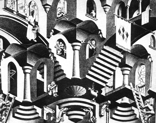 Escher (1898-1972). Côncavo e Convexo.
